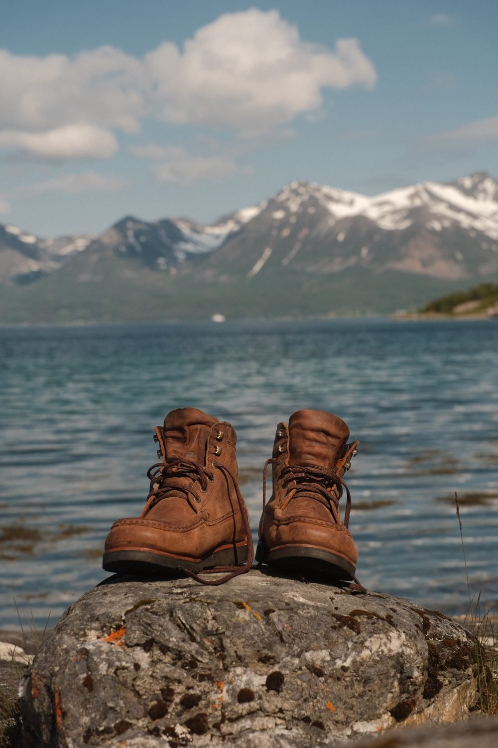 Portrait-style image of a photographer travelling with a camera